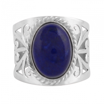 Bohemian style handcrafted sterling silver ring